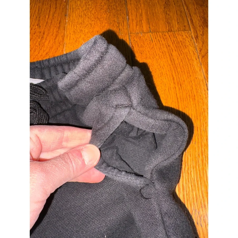 Puma Kids Black Graphic Logo Joggers Sweatpants XS 5/6‎ Elastic Waist Drawstring